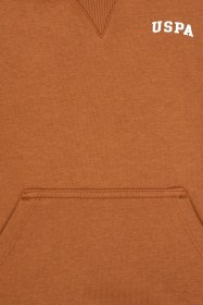 Resim U.S. Polo Assn. Erkek Çocuk Camel Kapüşonlu Basic Sweatshirt 50313808-VR233 