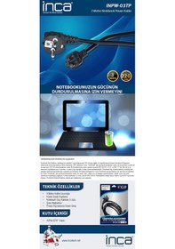Resim Inca Inpw-03Tp 3Mt Notebook Power Kablosu 