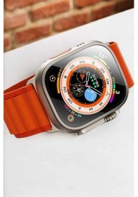 Resim Bluetooth Bağlantılı 49mm Dokunmatik Akıllı Saat Sağlık Ve Spor Takip Özellikli 