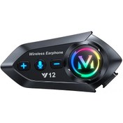 Resim Suofeng Y12 Motosiklet Kask Bluetooth Konuşur: Bt5.4, Hd Ses, Fm Radyo, Aı Ses Asistanı, 13 Saat Kullanim Süresi, İki Telefon Bağlantısı 