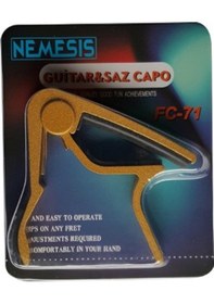 Resim Nemesis Fc-71 Model Siyah Renk Metal Ukulele Kapo Kelepçe 