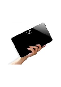 Resim Seyahat Vücut Ağırlığı Ölçeği, Küçük Taşınabilir Vücut Ölçeği Dijital Banyo Aynası Ölçeği Kişisel Sağlık İçin Mini Elektronik Ölçek Usb Şarjlı Li 