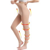 Resim Yumuşak ve Nefes Alabilen 20-30mmHg Kompresyon Külotlu Çoraplar için Rahat Naylon / Spandex Karışımı, Makinede Yıkanabilir, 9/10 Uzunluk, Uyluklar ve Baldırlar için Hedefli Destek, Damar Bakım Kompresyonu | Çok Yönlü Bacak Giyimi | Esnek Kumaş 