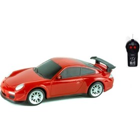 Resim 1:24 Ölçek Uzaktan Kumandalı Spor Araba Yarım Fonksiyon Kırmızı 