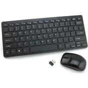 Resim Jeemson Siyah Kablosuz Klavye Mouse Seti - 2.4g Tek Usb Alıcı İle 10m Erişim, Ultra İnce Tasarım, Otomatik Uyku Modu Ve Koruyucu Kapak Pil Dahil Değil Diğer 