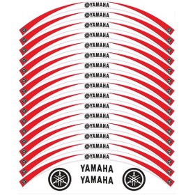 Resim Yamaha Ys 125 Jant Şeridi Beyaz - Kırmızı 