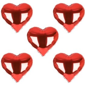 Resim 5 Adet Sevgiliye Doğum Günü Kalp Balonlar 