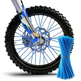 Resim 72 adet Motosiklet Kir Bisikleti Enduro Off Road Jant Tekerlek Konuş Kapağı 