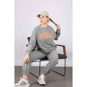 Resim Madmext Mad Girls Gri Eşofman Takım MG944 