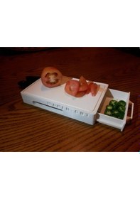 Resim Opencart Maker Kesilmiş Taşınabilir Kesme Tahtası Sadece Plastik Aparattır 