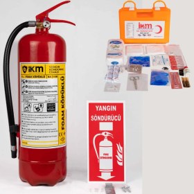 Resim Ikm 6 kg Köpüklü Yangın Tüpü + Ilkyardım Çantası / Ruhsata Uygun 