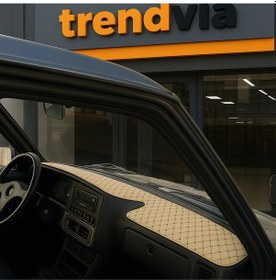 Resim Tofaş Şahin Doğan Kartal Yüksek Ön Göğüs Bej-siyah Torpido Kılıfı / Kırmızı-siyah Boyun Yastığı 