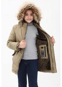 Resim Benitto Kids Kız Çocuk Kaban 51256-Haki 