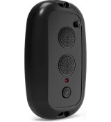 Resim Neevoyu Siyah Abs Ultrasonik Hayvan Kovucu, Araç Ve Bahçe İçin Çift Hoparlörlü, Ses Dalga Ayarı, Kuş Ve Fare Engeli, 12v 1-3w 