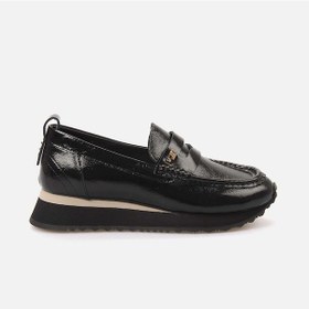 Resim Rouge Kadın Loafer 121 Siyah Rugan 