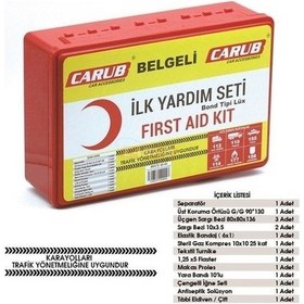 Resim İlk Yardım Seti-lüx Belgeli Plastik Kutu Ambalaj 