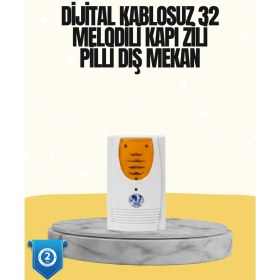Resim Kablosuz Kapı Zili Düzenli ve Konforlu Yaşam Alanları Için 