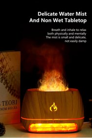 Resim EN SİGA Taş Aksesuarlı Taşınabilir 200ml Kapasiteli Işıklı Aroma Yayıcılı Hava Nemlendircisi 
