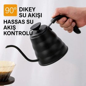 Resim UltraMint Modern 1200 ml Kahve Demleme Kettle, Şık ve Pratik Kullanım 