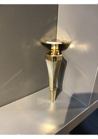Resim Efsane Metal Ayak 21cm Altın Kanepe Koltuk Puf Dolap Tv Ünite Modern Mobilya Ayağı Komidin Gold 