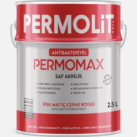 Resim Permolit 2,5 L Permomax Antibakteriyel İç Cephe Boyası Beyaz 