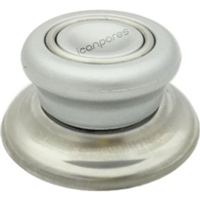 Resim İcanpares Tencere Kapak Tepesi Tava Sahan Kapağı Kulbu 1 Adet Gri 