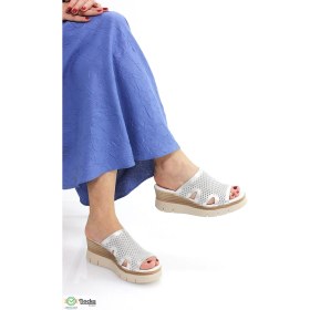 Resim Mammamia Kadın Günlük Ortopedik Deri Dolgu Topuk Terlik M26YT1415 