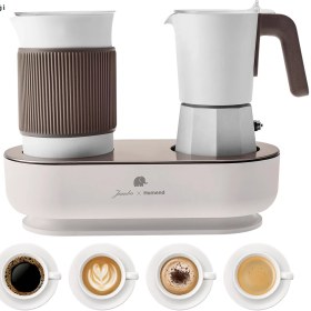 Resim Jumbo x Homend JoyPot 5013H Süt Köpürtme Fonksiyonlu ve 4 Farklı Kahve Programlı Mochapot 