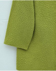 Resim MODAQU Yandan Bağlamalı Buklet Kumaş Kimono - Yağ Yeşili 