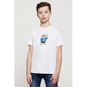 Resim Undertale Sans Baskılı Unisex Çocuk Beyaz T-Shirt 