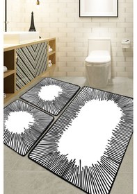 Resim Somber Siyah 60x100 Cm Banyo Paspası Djt Renkli 