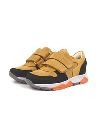 Resim Rakerplus Hakiki Deri Sarı Siyah Çocuk Sneakers Spor Ayakkabı 