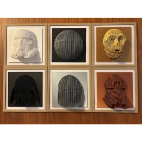 Resim Darth Vader Katmanlı Heykel – Duvar Dekoru 