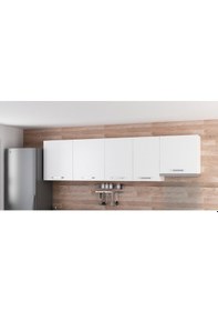 Resim Minar 275 Cm Mutfak Dolabı Beyaz 275-B7-Üst Modül Beyaz 