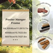Resim 1 Set Modern Manyetik Ahşap Poster Askı Çerçeveleri - Çok Yönlü Boyutlar 30x40, 40x60, 50x70cm - Çeşitli Yüzeylerde (Metal, Cam, Ahşap) Güvenli Asma için Güçlü Mıknatıs - Fotoğraflar, Tuval Sanatları için İdeal, Oturma Odası, Yatak Odası, Mutfak 
