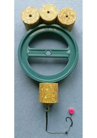 Resim Kasnaklı 4 Adet Küspe Sazan Rig Takımı Tek Pembe Esp Mısır 