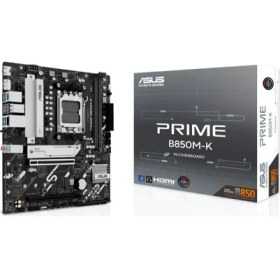 Resim Timion Asus Prıme B850M-K Ddr5 8400MHZ 1xhdmı 1xdp 2xm.2 Usb2.0 Matx Am5(Amd Am5 9000/8000/7000 Serileri 