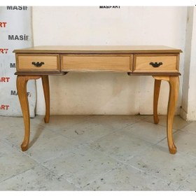 Resim Masifart_Mobilya Masifart Agalia Rustik Çalışma Masası 3 Çekmeceli Klasik Natürel 