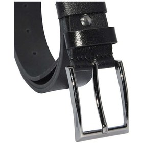 Resim Süzer Deri Siyah Hakiki Deri Düz 3.5 Cm.lik Klasik Kemer - Tek Katmanlı Manda Derisi - 300-düz Siyah 
