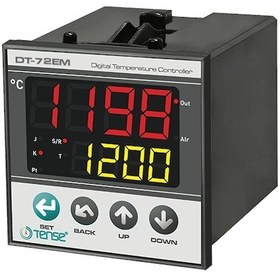 Resim Dt-72em Opsiyonel Sıcaklık Kontrol Cihazı 72 X 72 J,k,s,r,t,pt100 2x4 Dijit 7 Segment 