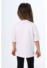 Resim Toontoy Kids Toontoy Kız Çocuk Polo Yaka Baskılı Tişört Pudra 