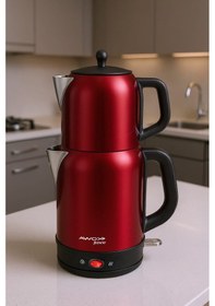 Resim Awox Fresco 2'si 1 Arada Paslanmaz Çelik 1.7 L Çay Makinesi Su Isıtıcı 