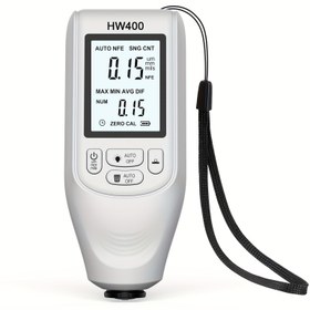 Resim HW400 Dijital Kaplama Kalınlık Ölçer, Yüksek Hassasiyetli 0-2000um Ölçüm, Çift Fe ve NFe Problar, ABS Malzeme, Pilsiz, Montaj Gerektirmez, Otomotiv Boya ve Metal Kaplama Kalınlığı Testi için 