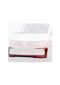 Resim Vw Transporter T7 Abt 3 Parça Ön Ek Karlık Abs Plastik Mat Siyah 2016 2017 2018 2019 2020 2021 Karlık+bodykit+ek 