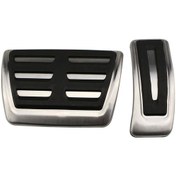 Resim Dsg Spor Pedalları Fit A4 B8 A6 A7 A8 S4 Rs4,a5 S5 Rs5 8t,q5 Sq5 8r Yakıt Fren Footrest Pedalı Kapak Oto Aksesuarları At Without Rest Pedal 