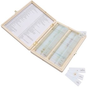 Resim Mikroskop Slayt Seti - Ahşap Kutulu - 100 Slayt 