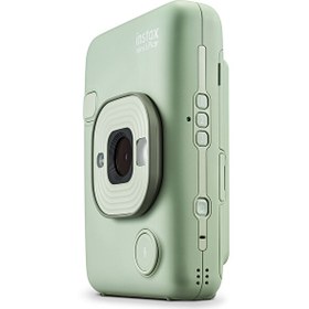 Resim Fujifilm Instax Mini LiPlay Matcha Yeşil Fotoğraf Makinesi 20'li Film ve Çanta Hediye Seti 