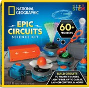 Resim National Geographic Epic Circuits Bilim Seti - 60 Elektrik Devresi STEM Seti 