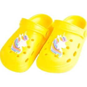 Resim Unicorn Kız Çocuk Kaymaz Taban Terlik Sandalet 001 