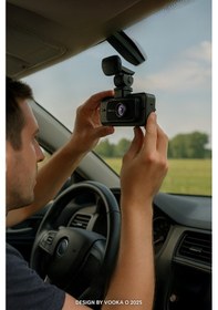 Resim Araç İçi Wifi Dvr Kamera Full Hd 1080p Dashcam Gece Görüşlü G-sensörlü Park Modu Mobil 